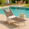 4 Tumbonas plegables de playa en aluminio Santorini Limited Edition Rebajas