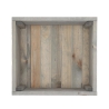 Jardinera de madera con ruedas para terrazas y jardines 38,5x35,5x25cm Descueto