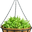 Cesta colgante con cadena y maceta de coco 35 cm Rebajas