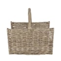 Cesto de mimbre para leña con asa 45,8x36x51,5cm Rebajas