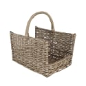 Cesto de mimbre para leña con asa 45,8x36x51,5cm Descueto