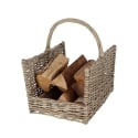 Cesto de mimbre para leña con asa 45,8x36x51,5cm Venta