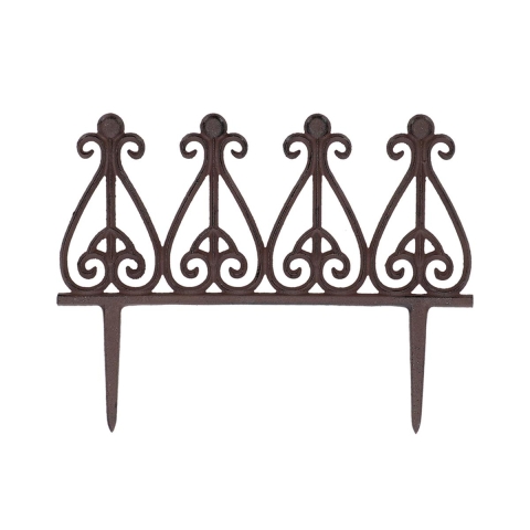 Bordura decorativa para parterre en hierro fundido 38cm Promoción