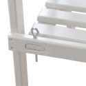 Estantería escalera para macetas 2 estantes de madera blanca Rebajas