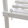 Estantería escalera para macetas 2 estantes de madera blanca Rebajas