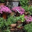 Estantería esquinera portamacetas de jardín para exterior de 3 estantes Oferta