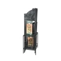 Estantería esquinera plegable de 3 niveles en hierro Stock
