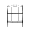 Estantería plegable de 3 niveles de acero negro Venta