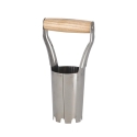 Foraterra plantador de bulbos de flores en acero inoxidable con mango de madera Oferta