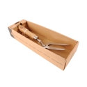 Horca de jardinería de acero inoxidable con mango de madera Rebajas