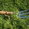 Horca de jardinería de acero inoxidable con mango de madera Venta