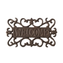 Decoración de pared para exterior placa de bienvenida en hierro fundido Promoción