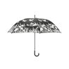 Paraguas fantástico con estampado de pajaritos que cambia de color con la lluvia Modelo