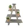 Escalera triangular de madera para macetas con 4 estantes Venta