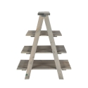 Escalera triangular de madera para macetas con 4 estantes Rebajas