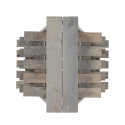 Escalera triangular de madera para macetas con 4 estantes Descueto