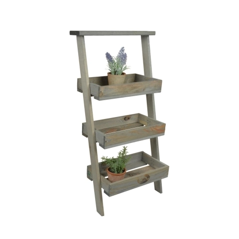 Escalera de madera para macetas de 3 niveles Promoción