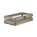 Juego de 3 cajas de madera FSC para frutas y verduras Venta
