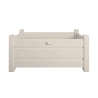 Set de 2 jardineras rectangulares de madera blanca para jardín terraza Oferta