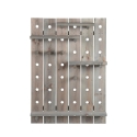 Panel perforado para herramientas de pared con estantes y ganchos ajustables Rebajas