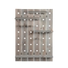 Panel perforado para herramientas de pared con estantes y ganchos ajustables Rebajas