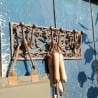 Soporte de pared de hierro fundido con 3 ganchos decorativos Venta