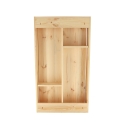 Mueble de pared con mesa plegable de madera portaobjetos Descueto