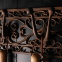 Soporte de pared de hierro fundido con 3 ganchos decorativos Rebajas