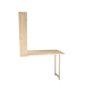 Mueble de pared con mesa plegable de madera portaobjetos Modelo