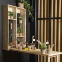 Mueble de pared con mesa plegable de madera portaobjetos Venta