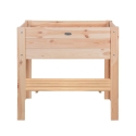 Jardinera elevada de madera natural 80,5x37,3x78,2 cm Venta