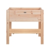 Jardinera elevada de madera natural 80,5x37,3x78,2 cm Venta