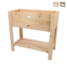 Jardinera elevada de madera natural 80,5x37,3x78,2 cm Promoción