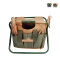 Taburete plegable con bolsa para herramientas de jardinería Promoción