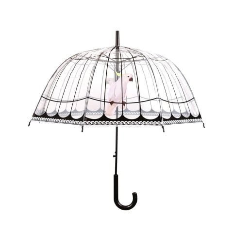 Paraguas transparente de cúpula decorativa con loro Promoción