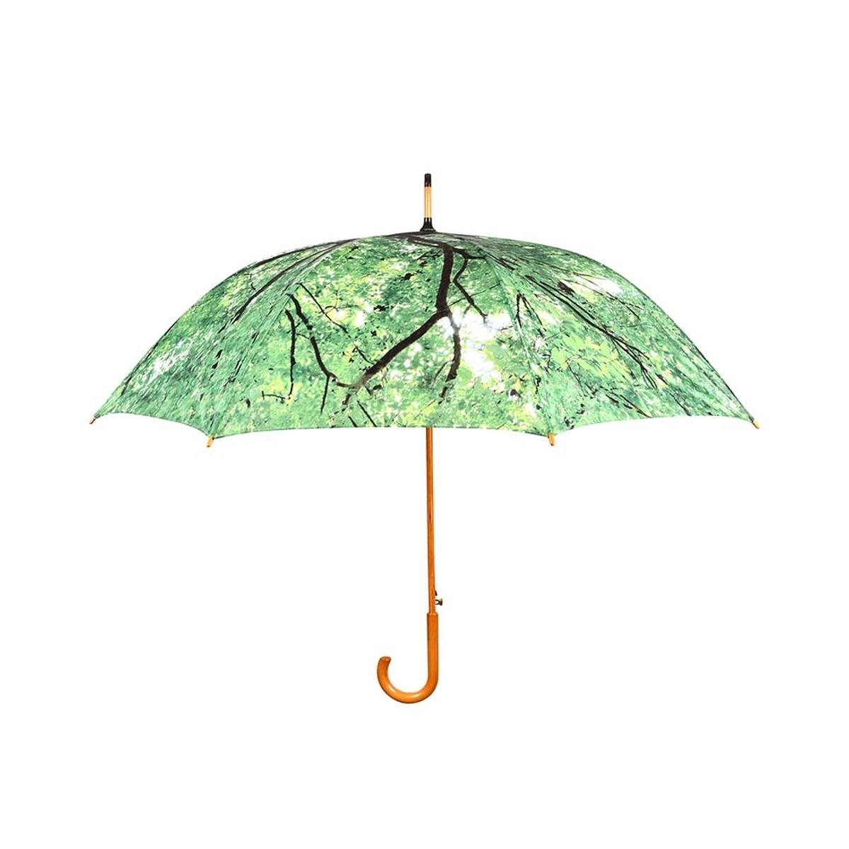 Paraguas con estampado de ramas de árbol