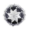 Paraguas transparente con diseño de bosque y ciervos. Oferta