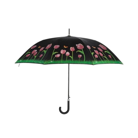 Paraguas con tulipanes que cambian de color con la lluvia Promoción