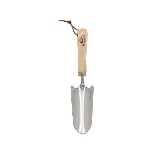 Transplantador de jardinería de acero inoxidable con mango de madera Promoción