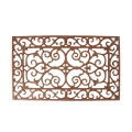 Alfombra de entrada de hierro fundido estilo clásico 58,2x34 cm Promoción