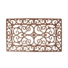 Alfombra de entrada de hierro fundido estilo clásico 58,2x34 cm Promoción