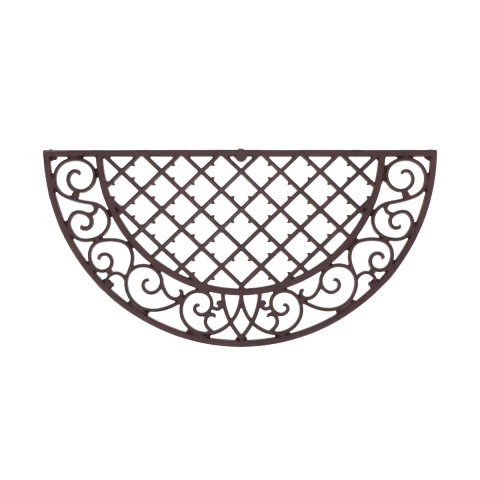 Alfombra de entrada semicircular de hierro fundido estilo clásico decorativo Promoción