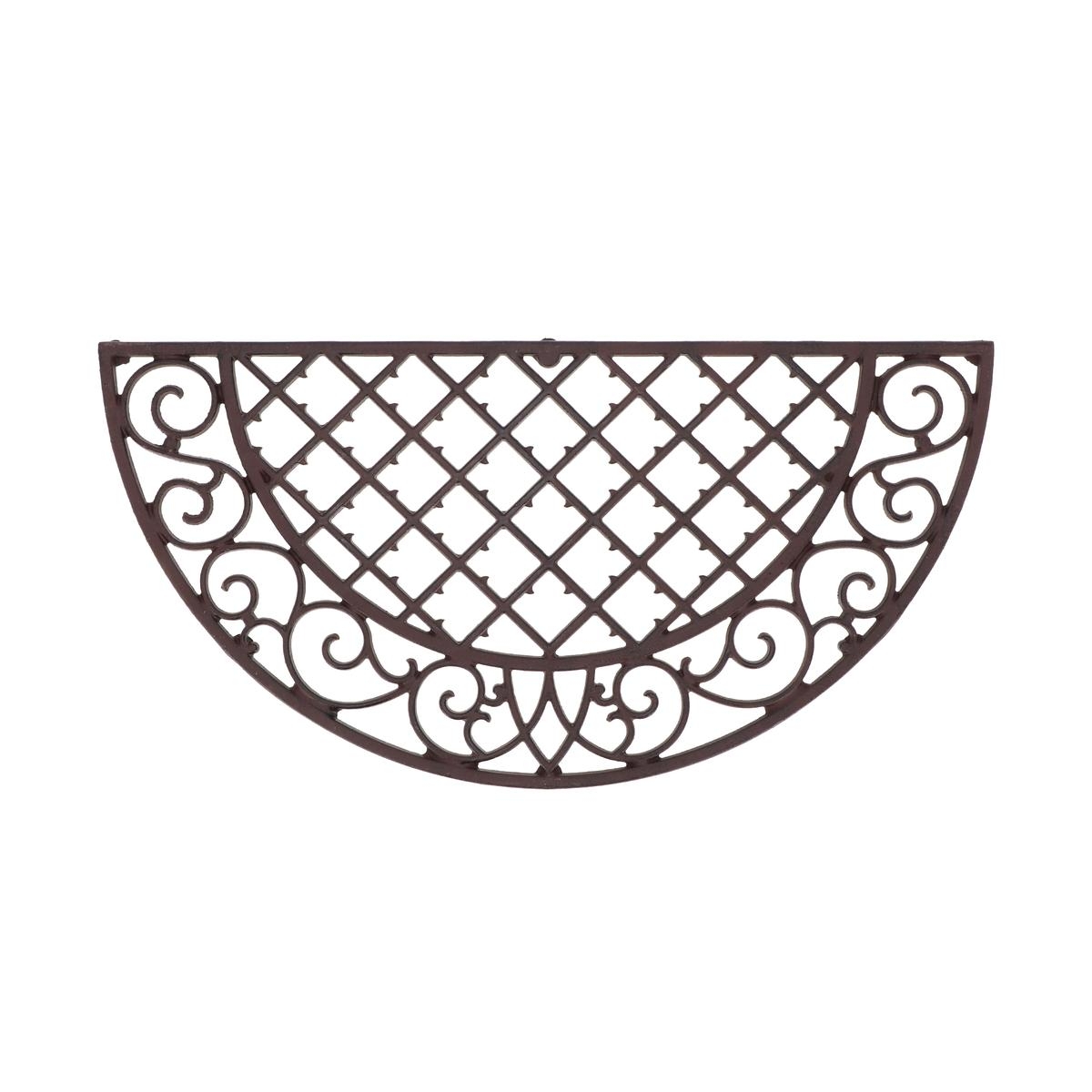 Alfombra de entrada semicircular de hierro fundido estilo clásico decorativo Promoción