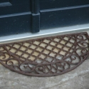 Alfombra de entrada semicircular de hierro fundido estilo clásico decorativo Venta