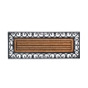 Felpudo rectangular 120x45 cm con borde de goma y fibra de coco Promoción