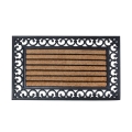 Felpudo rectangular clásico victoriano de goma y coco 75,2x25,2cm Promoción