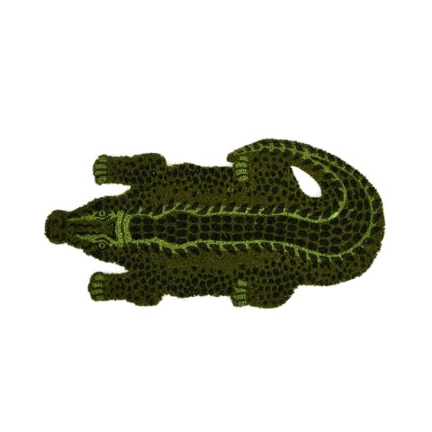 Felpudo decorativo de entrada con forma de cocodrilo Promoción