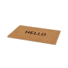 Felpudo de entrada de fibra de coco con texto "Hello" Rebajas