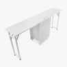 Mesa de esteticista y manicura compacta con doble mesa y ruedas Dabol Modelo