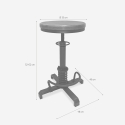 Taburete de bar ajustable con tornillo de rosca estilo industrial vintage Helix Rebajas